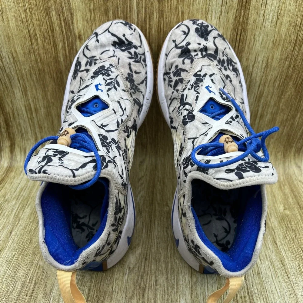 Nike LeBron Soldier 14 Sisterhood Men's 12 White Blue Floral Sneakers CK6024-004